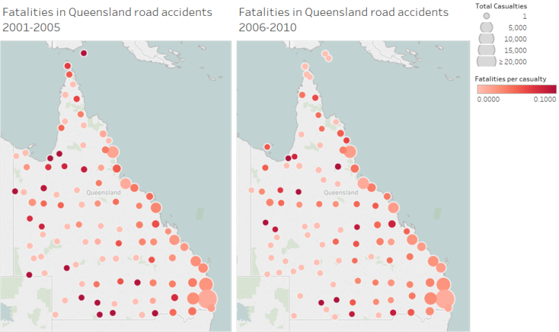 Crash Data Geoprojection Fatalities